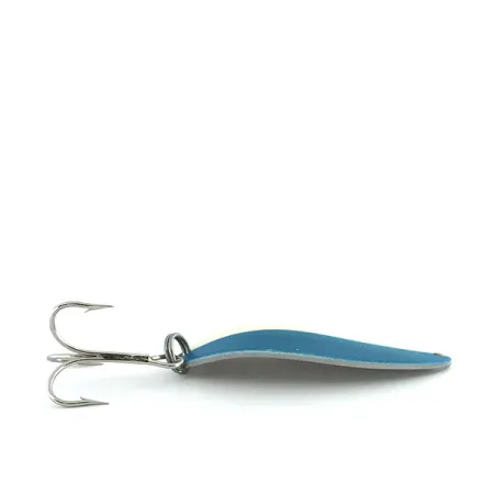 Vintage Acme Little Cleo Glow, 2/5oz Blue / White / Nickel fishing spoon #8688