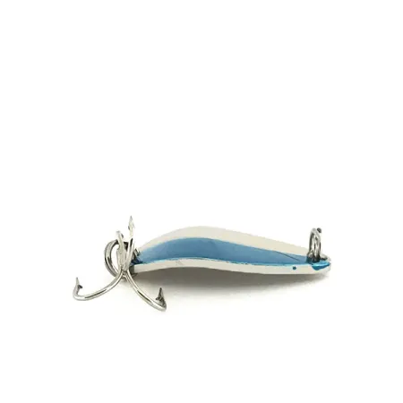 Vintage Acme Little Cleo, 1/8oz Nickel / Blue fishing spoon #8694