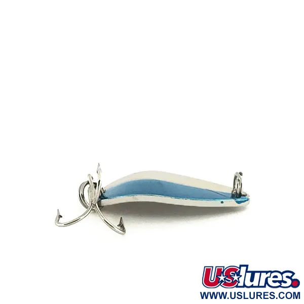 Vintage Acme Little Cleo, 1/8oz Nickel / Blue fishing spoon #8694