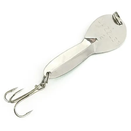 Acme Dazzler #2, 1/4oz Hammered Nickel / Green fishing spoon #8700
