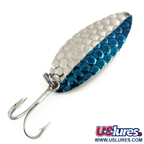 Vintage   Acme Little Cleo, 2/5oz Nickel / Blue fishing spoon #8701