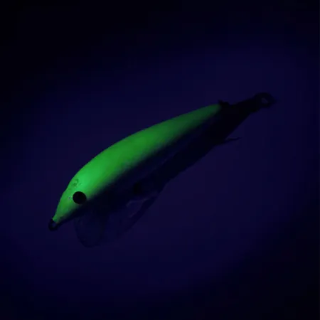 Vintage Rapala Countdown S7, 1/4oz Chartreuse fishing lure #8704