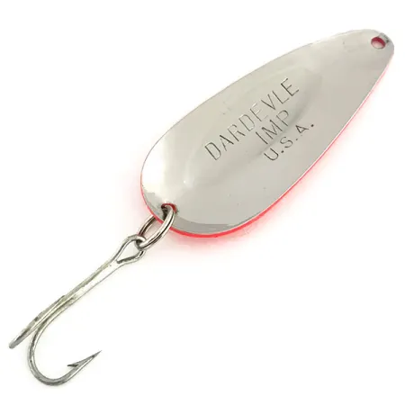 Vintage Eppinger Dardevle Imp UV, 2/5oz UV Glow in UV light, Fluorescent fishing spoon #8712