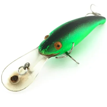 Vintage Cotton Cordell Wally Diver UV, 1/2oz Green fishing lure #8718