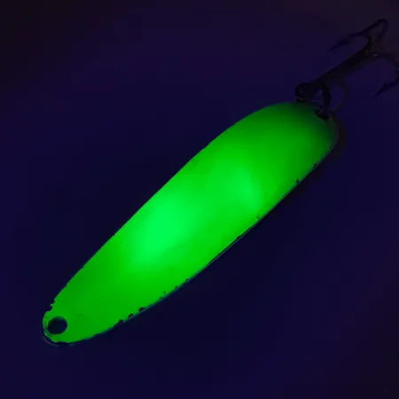 Vintage Eppinger Dardevle Cop-E-Cat 7400 UV, 1/2oz Yellow / Nickel fishing spoon #8721