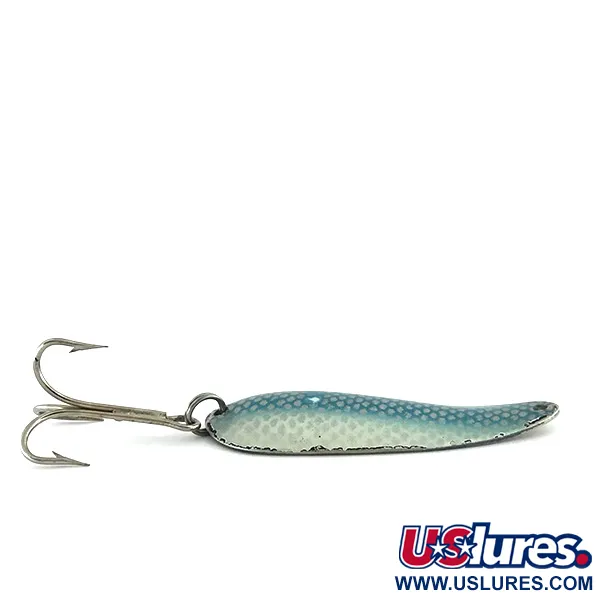 Vintage Eppinger Dardevle Dardevlet, 3/4oz Blue / Nickel fishing spoon #8722