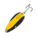 Vintage  Eppinger Dardevle Midget, 3/16oz Yellow / Black / Nickel fishing spoon #8725