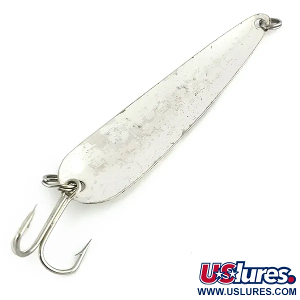 Vintage Eppinger Dardevle Flutter-Chuck 3500, 1/4oz Hammered Silver fishing spoon #8728