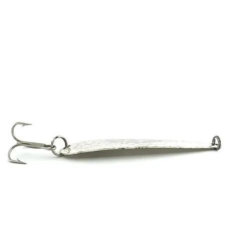 Vintage Eppinger Dardevle Flutter-Chuck 3500, 1/4oz Hammered Silver fishing spoon #8728