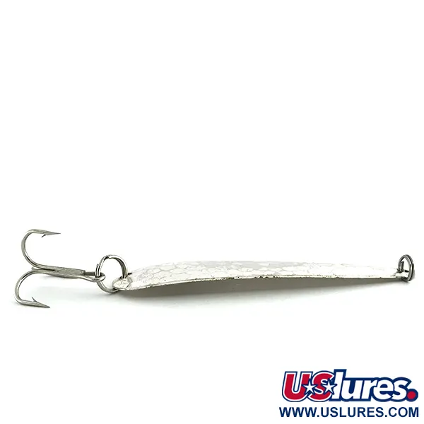 Vintage Eppinger Dardevle Flutter-Chuck 3500, 1/4oz Hammered Silver fishing spoon #8728