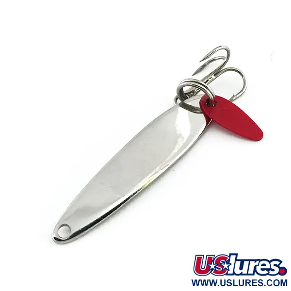 Vintage Bay de Noc Swedish pimple, 3/16oz Nickel fishing spoon #8730