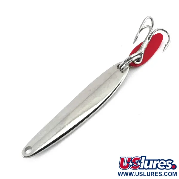 Vintage Bay de Noc Swedish pimple, 3/16oz Nickel fishing spoon #8730