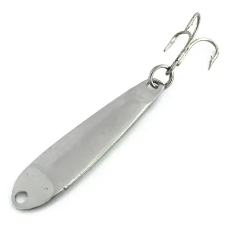 Vintage Hopkins Smoothie, 2/5oz Nickel fishing spoon #8732