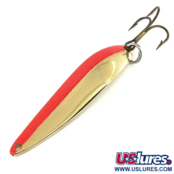 Vintage Acme Fiord Spoon, 2/5oz Gold / Orange fishing spoon #8738