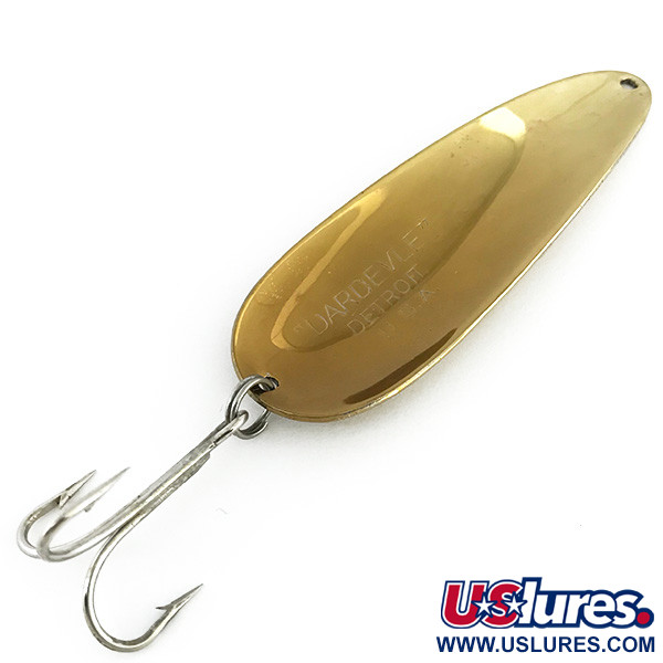 Vintage  Eppinger Dardevle, 1oz Gold fishing spoon #8742
