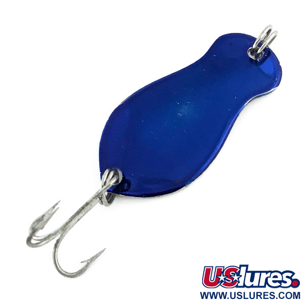 Vintage  K-B Bait K-B Spoon 1, 3/16oz Blue Metallic / Nickel fishing spoon #8744
