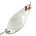 Vintage   Herter's Canadian Spoon, 1/3oz Nickel / Red Eyes fishing spoon #8747