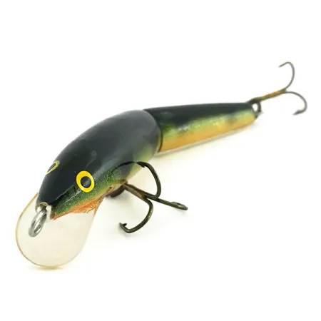 Vintage Rapala Jointed J-9, 1/4oz Fire Tiger fishing lure #8749