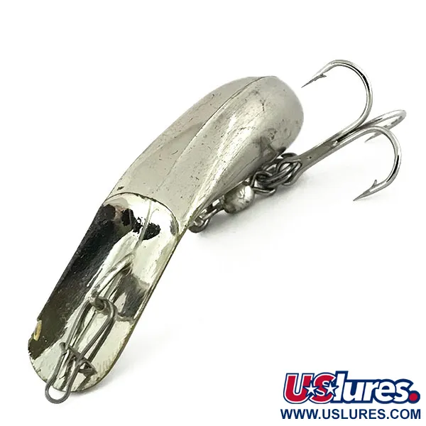 Vintage   Luhr Jensen Fire Plug , 3/16oz Mirror Silver fishing lure #8760