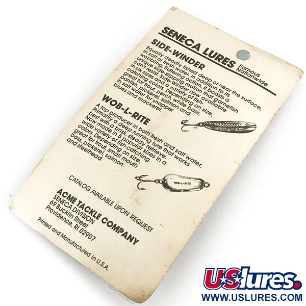 Seneca Little Cleo (Hula Girl), 1/2oz Nickel / Green fishing spoon #8786