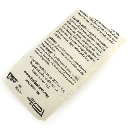 Heddon Tiny Torpedo, 1/4oz Transparent fishing lure #8787