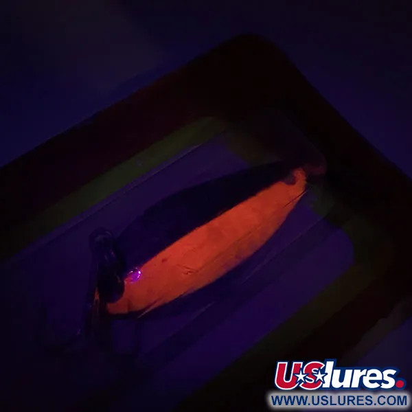 Luhr Jensen Little Jewel, 1/4oz Hammered Brass / Red fishing spoon #8789