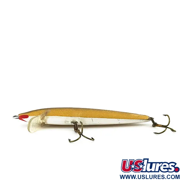 Vintage Rapala Original Floater F9, G (Gold) fishing lure #8795