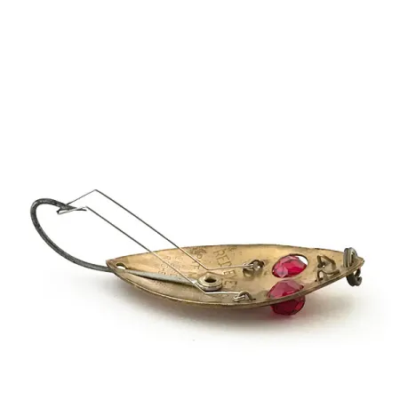 Vintage Hofschneider Weedless Red Eye Junior, 2/5oz Copper fishing spoon #8803