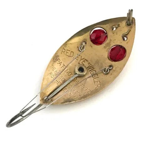 Vintage Hofschneider Weedless Red Eye Junior, 2/5oz Copper fishing spoon #8803