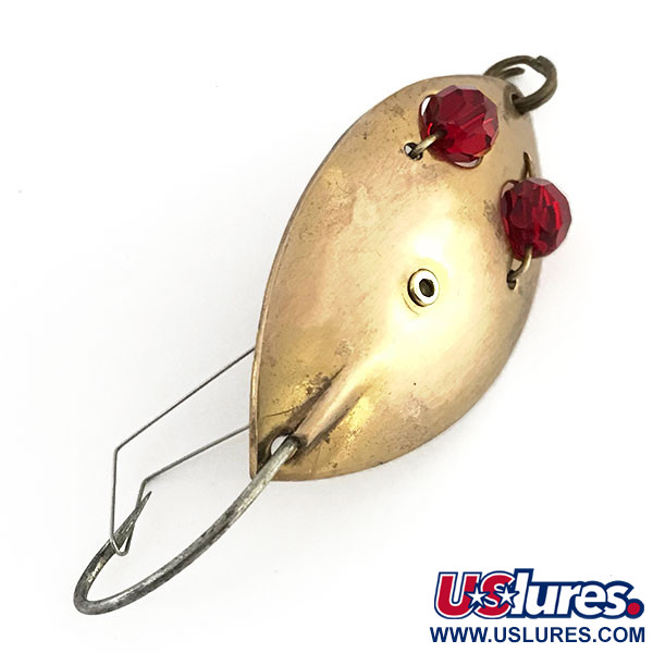 Vintage  Hofschneider Weedless Red Eye Junior, 2/5oz Copper fishing spoon #8803