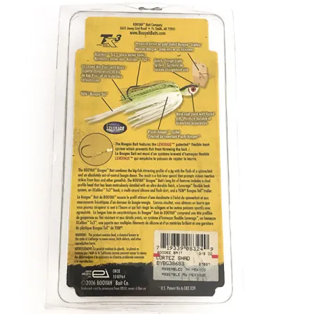 Booyah Boogee Yam Boogee Tail, 2/5oz Cortez Shad fishing spoon #8807