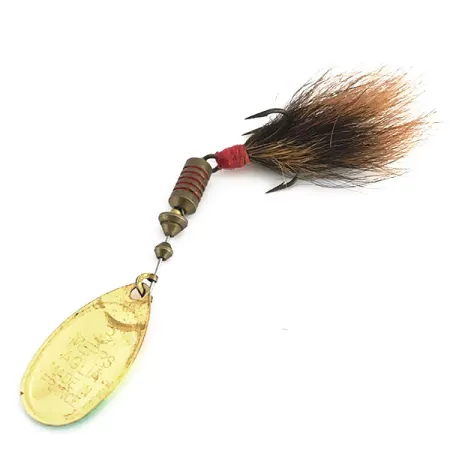 Vintage Mepps Aglia 3 dressed UV, 3/16oz Fluo Glow in UV light, Fluorescent spinning lure #8812