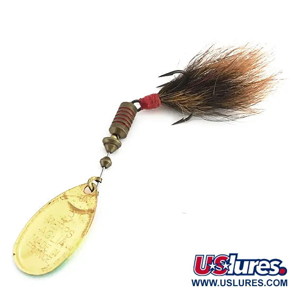 Vintage   Mepps Aglia 3 dressed UV, 3/16oz Fluo Glow in UV light, Fluorescent spinning lure #8812