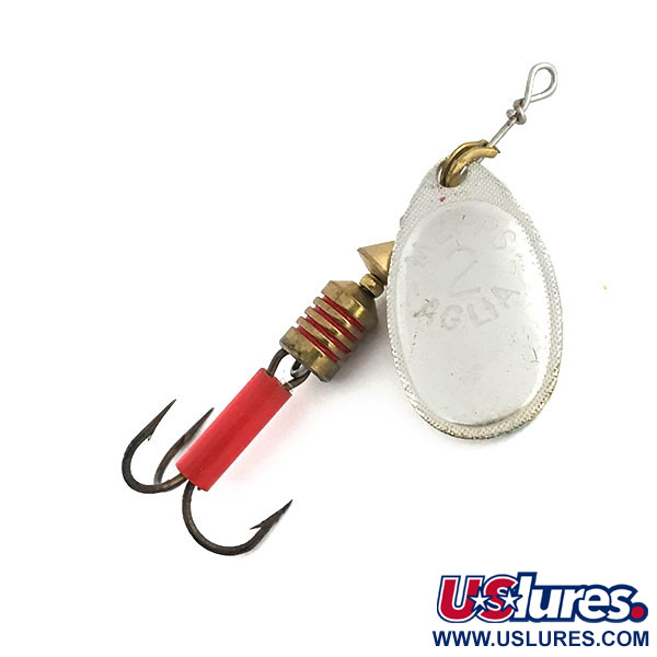 Vintage Mepps Aglia 2, 3/16oz Silver spinning lure #8817