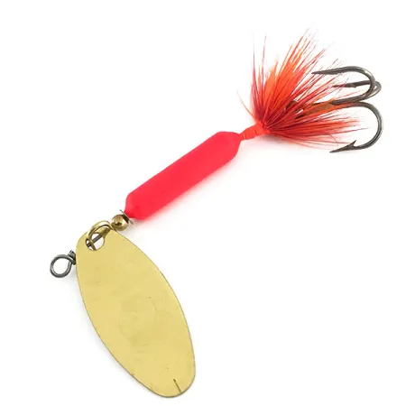 Yakima Bait Worden’s Original Rooster Tail UV, 1/4oz Fluorescent Orange UV Glow in UV light, Fluorescent spinning lure #8819