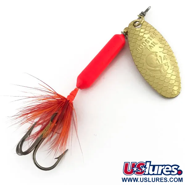  Yakima Bait Worden’s Original Rooster Tail UV, 1/4oz Fluorescent Orange UV Glow in UV light, Fluorescent spinning lure #8819