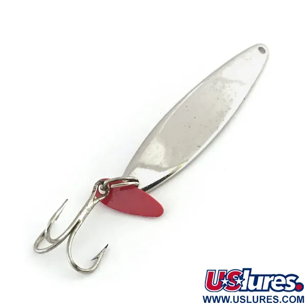 Vintage   Bay de Noc Swedish pimple, 1/4oz Nickel fishing spoon #8823