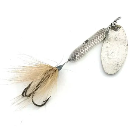 Vintage Yakima Bait Worden’s Original Rooster Tail 5, 2/5oz Gray spinning lure #8824