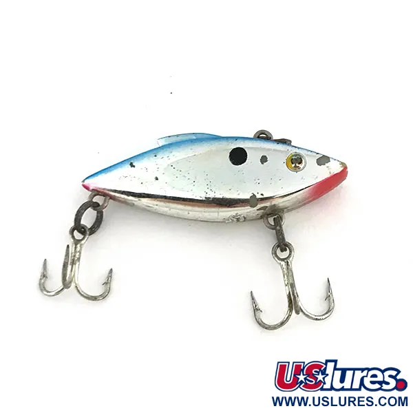 Vintage   Bill Lewis Rat-L-Trap RT 258 Chrome Black Blue, 3/16oz RT 258 Nickel Black Blue fishing lure #8825