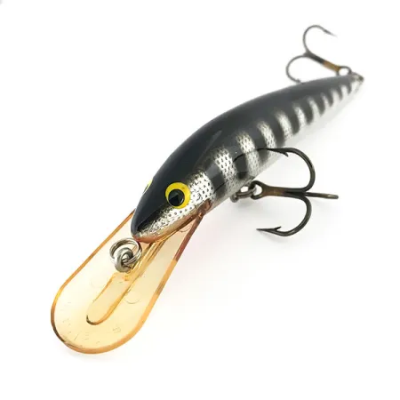 Vintage Bagley's Diving Bang-O-LureBagley's Diving Bang-O-Lure, 2/5oz Silver / Black fishing lure #8828