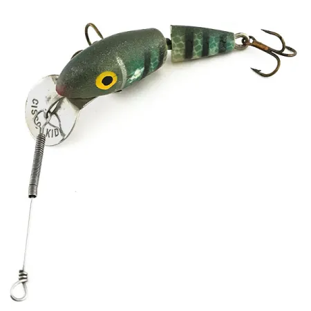 Vintage Suick Cisco Kid Jointed, 3/16oz Perch fishing lure #8830