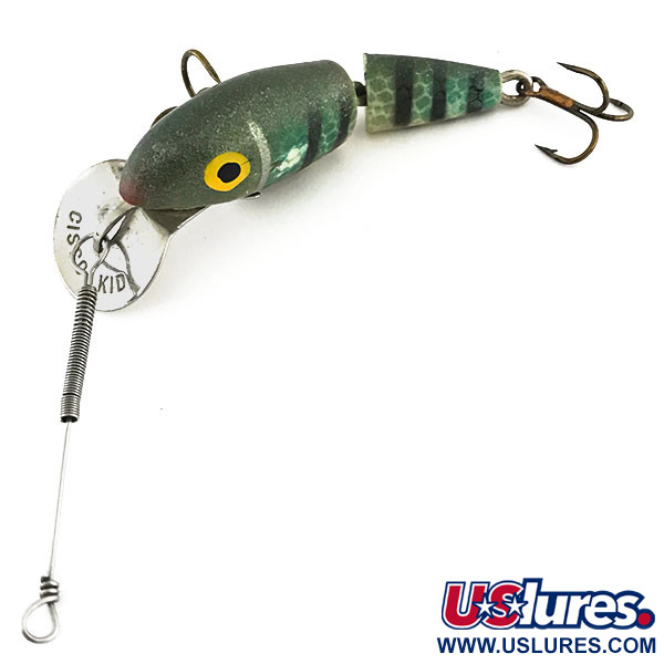 Vintage Suick Cisco Kid Jointed, 3/16oz Perch fishing lure #8830