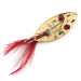 Vintage   Weedless Herter's , 3/16oz Gold / Red fishing spoon #8837