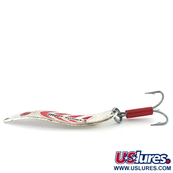Vintage Mepps Syclops 2, 3/5oz Nickel fishing spoon #8842