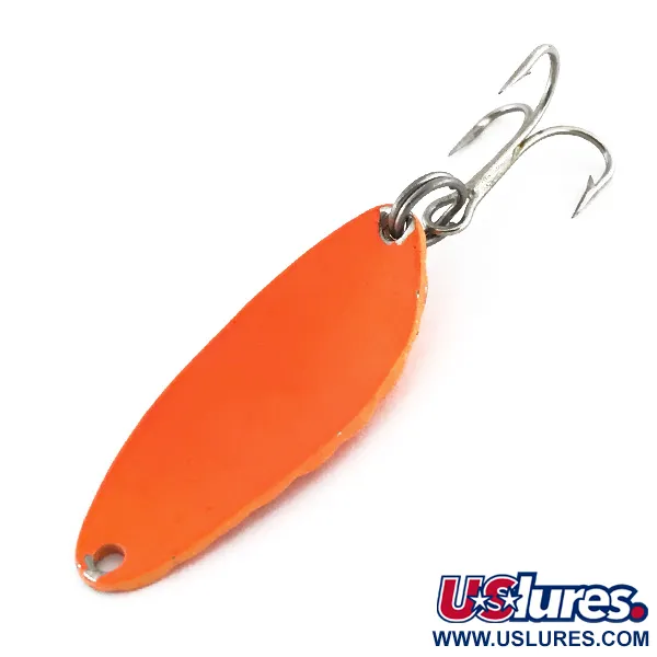 Vintage   Acme Little Cleo, 1/4oz Orange fishing spoon #8846