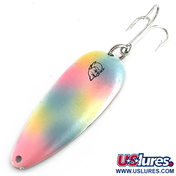 Vintage  Eppinger Dardevle Dardevlet , 3/4oz Rainbow Pearl fishing spoon #8852
