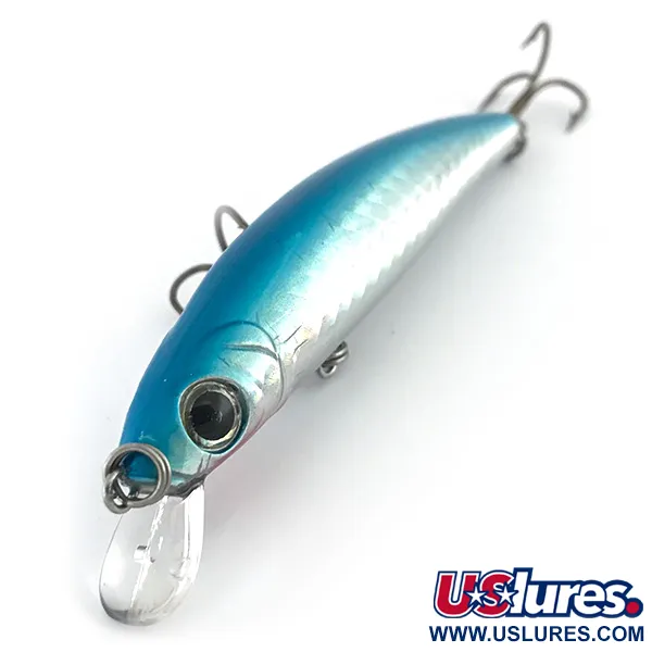 Vintage   Cotton Cordell 3.5 Minnow RLM510, 1/4oz Rainbow Silver / Blue fishing lure #8864