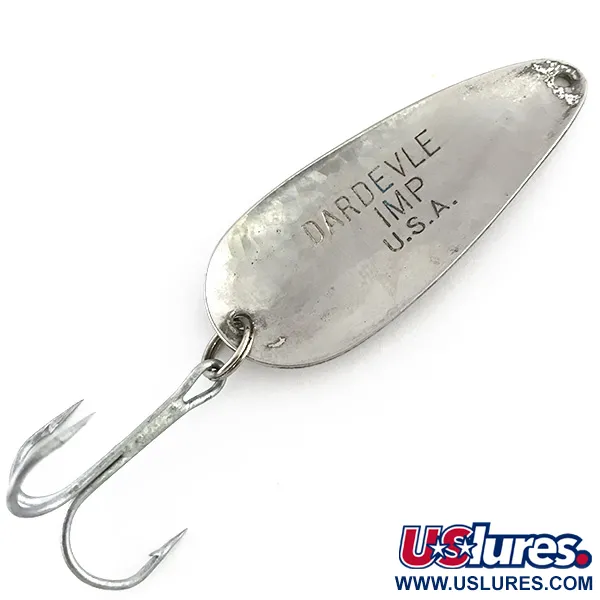 Vintage Eppinger Dardevle Imp Crystal, 2/5oz Crystal (SilverScale), discontinued in 1980s fishing spoon #8867