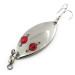 Vintage  Hofschneider Red Eye junior, 1/4oz Nickel / Red Eyes fishing spoon #8870