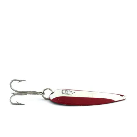 Vintage Eppinger Dardevle Dardevlet , 3/4oz Red / White / Nickel fishing spoon #8879